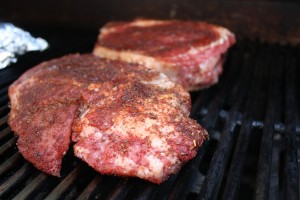 Rib Eye with Barbecue Rub steaks